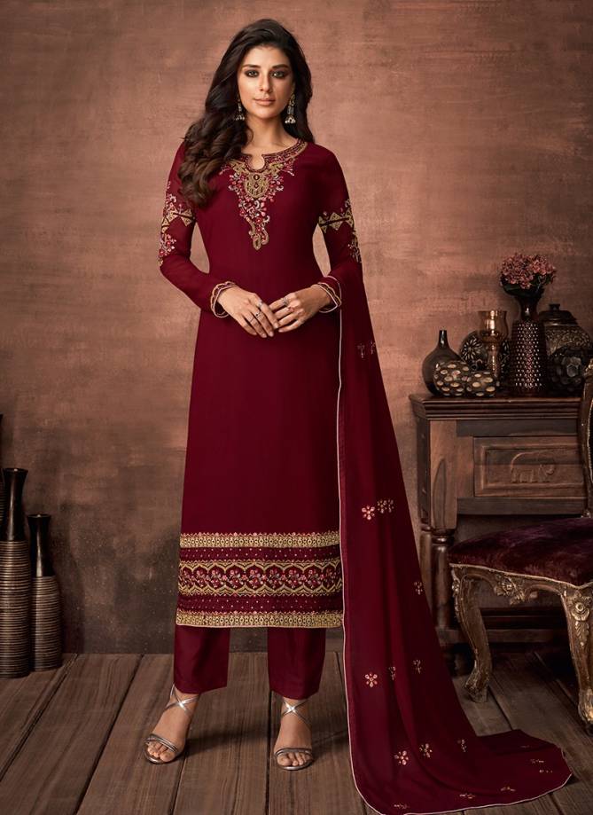 Aashirwad Najakat Latest Designer Fancy Stylish Wedding Wear Heavy Fox Georgette With Embroidery And stone Work Salwar Suit Collection